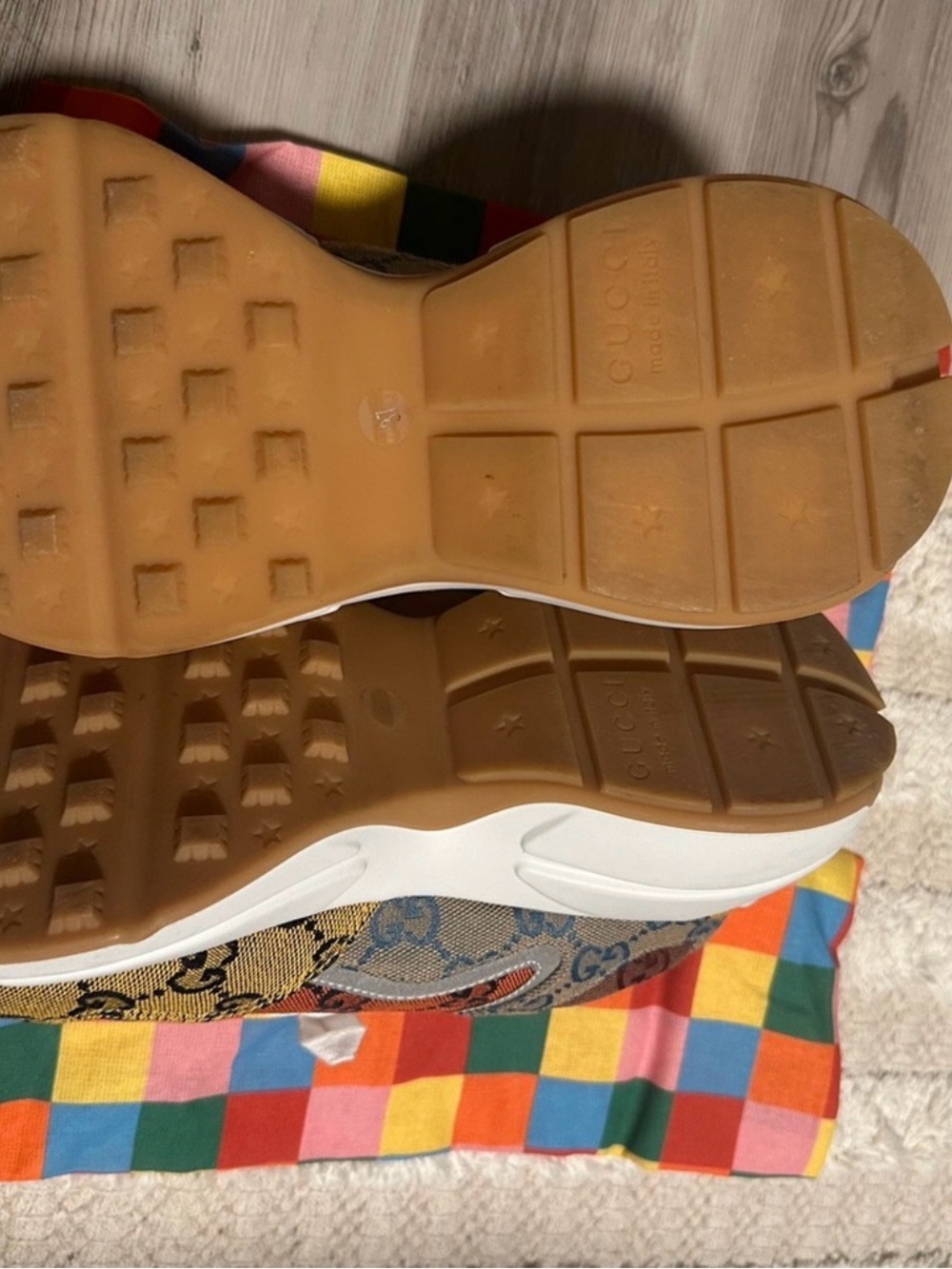 Gucci Rhyton GG Multicolor Sneakers /Authentic - Picture 6 of 6